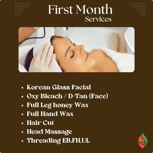 silver first month card