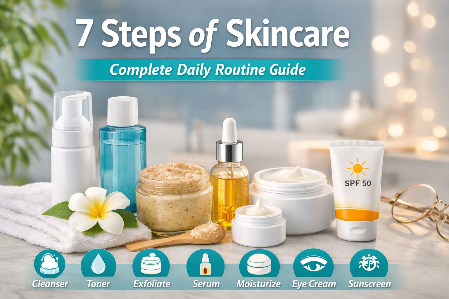 What Are the 7 Steps of Skincare? Complete Daily Routine Guide