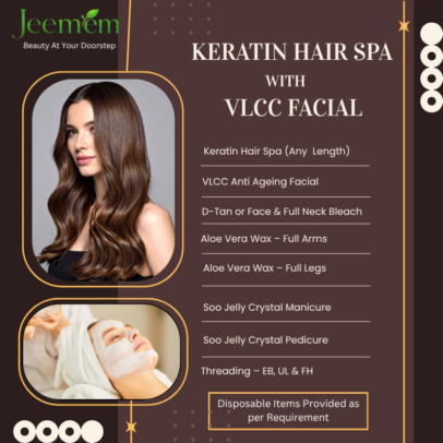 keratin hair spa with facial